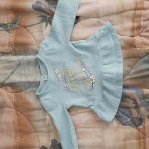 Baby clothes 12month, teal color
